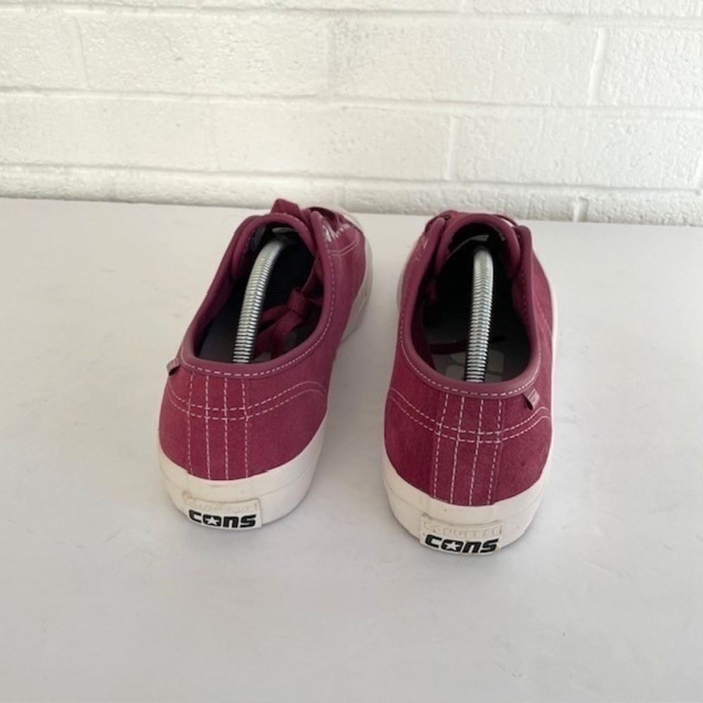 Converse CONS Jack Purcell Suede Low Top Sneakers Pink Men 7.5 Women 9 - Picture 7 of 10